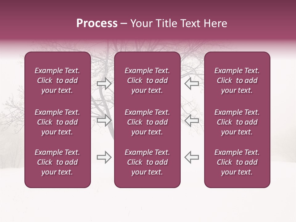 Sun Forest Snowfall PowerPoint Template
