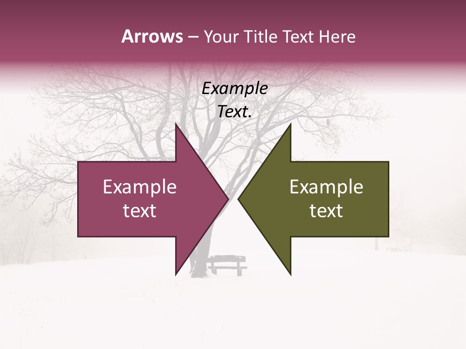 Sun Forest Snowfall PowerPoint Template