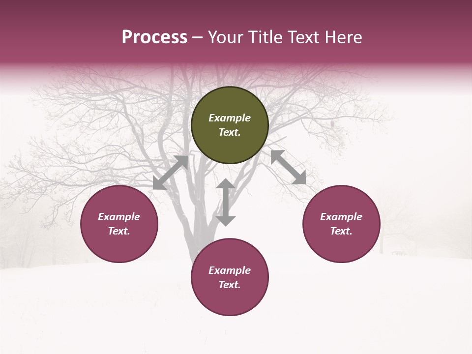 Sun Forest Snowfall PowerPoint Template
