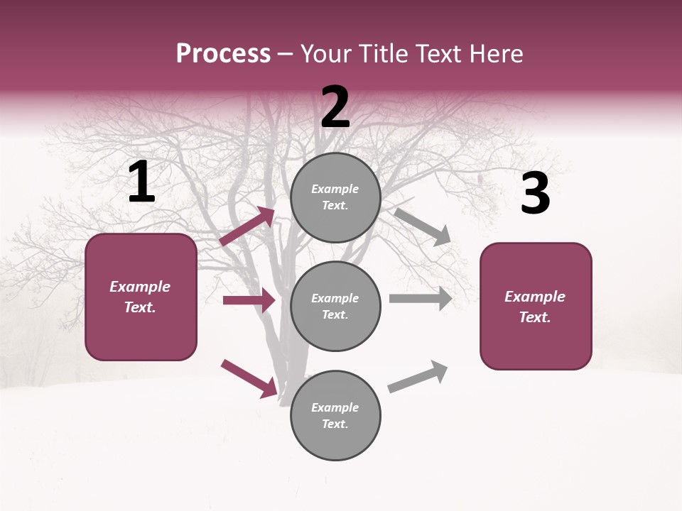 Sun Forest Snowfall PowerPoint Template