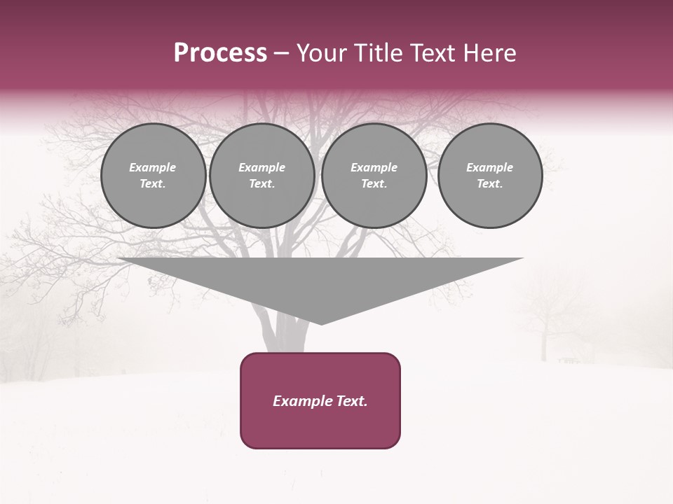 Sun Forest Snowfall PowerPoint Template