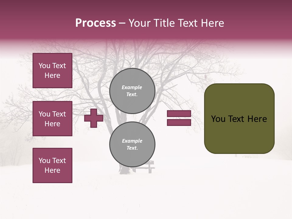 Sun Forest Snowfall PowerPoint Template