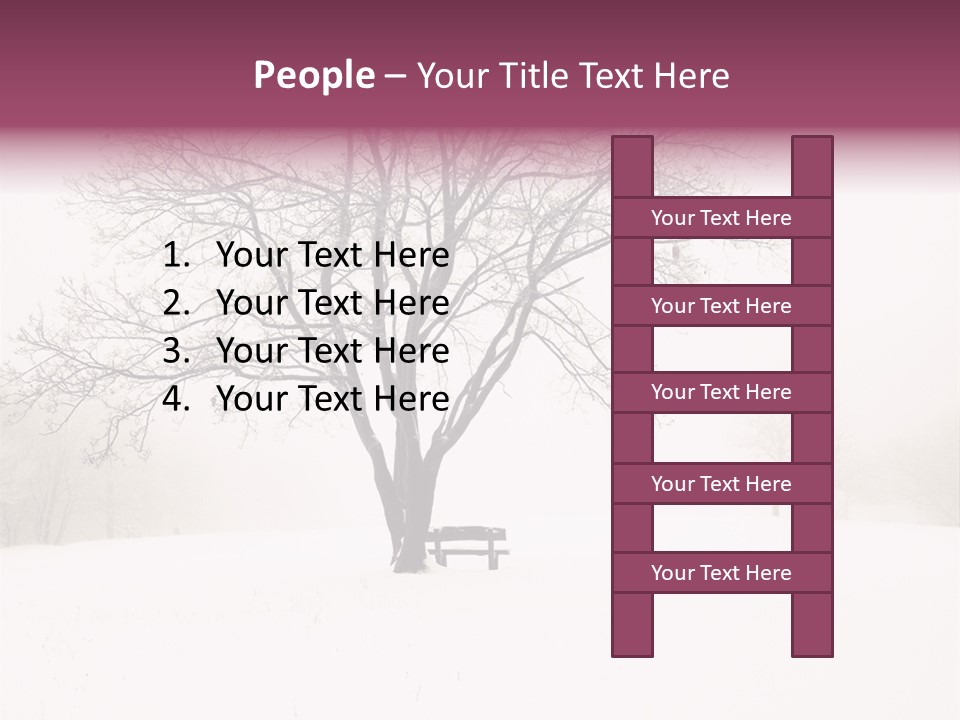 Sun Forest Snowfall PowerPoint Template