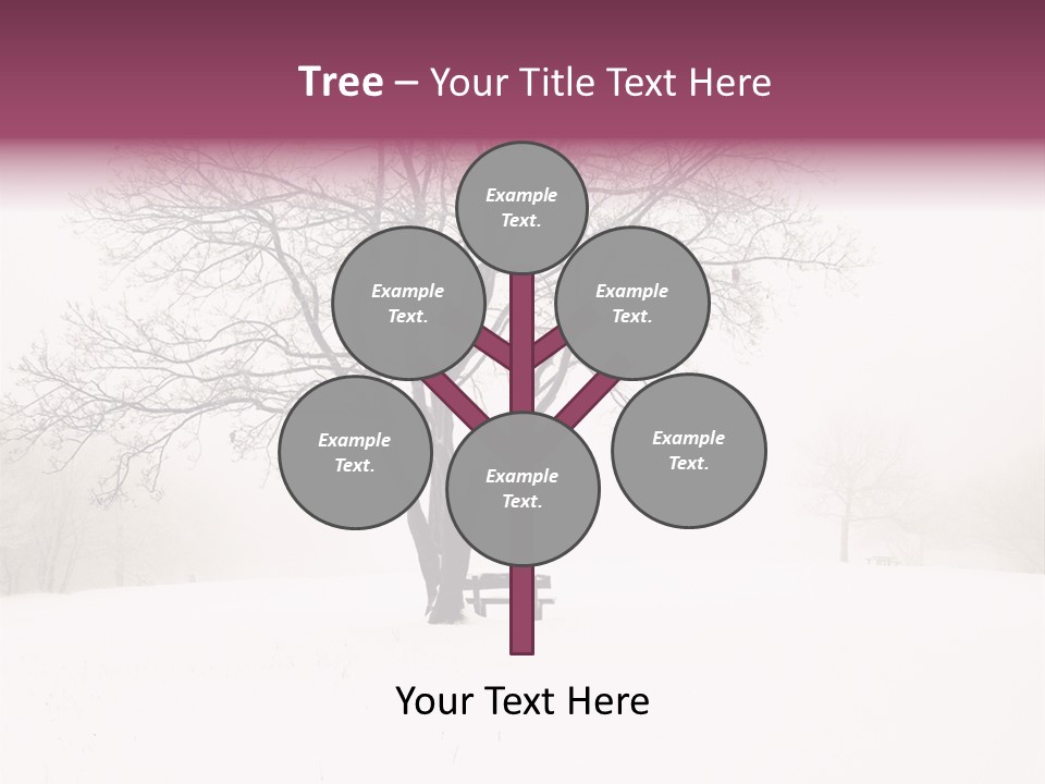 Sun Forest Snowfall PowerPoint Template