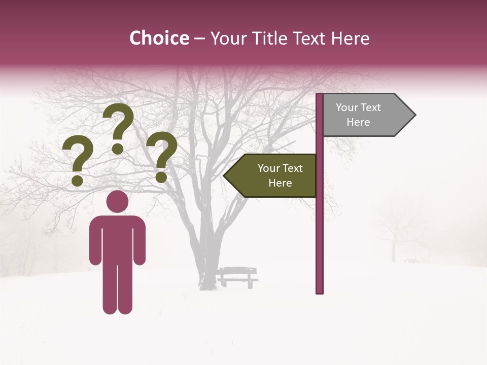 Sun Forest Snowfall PowerPoint Template