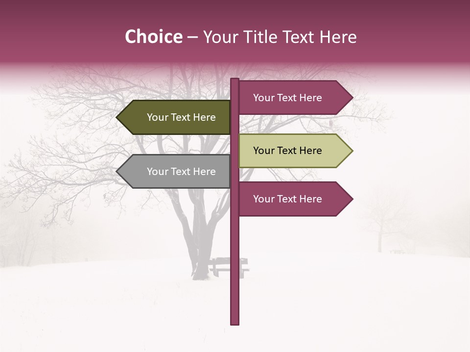 Sun Forest Snowfall PowerPoint Template