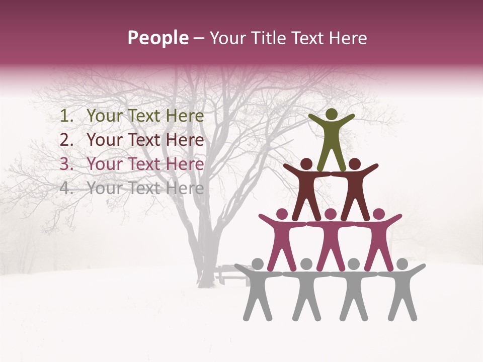 Sun Forest Snowfall PowerPoint Template