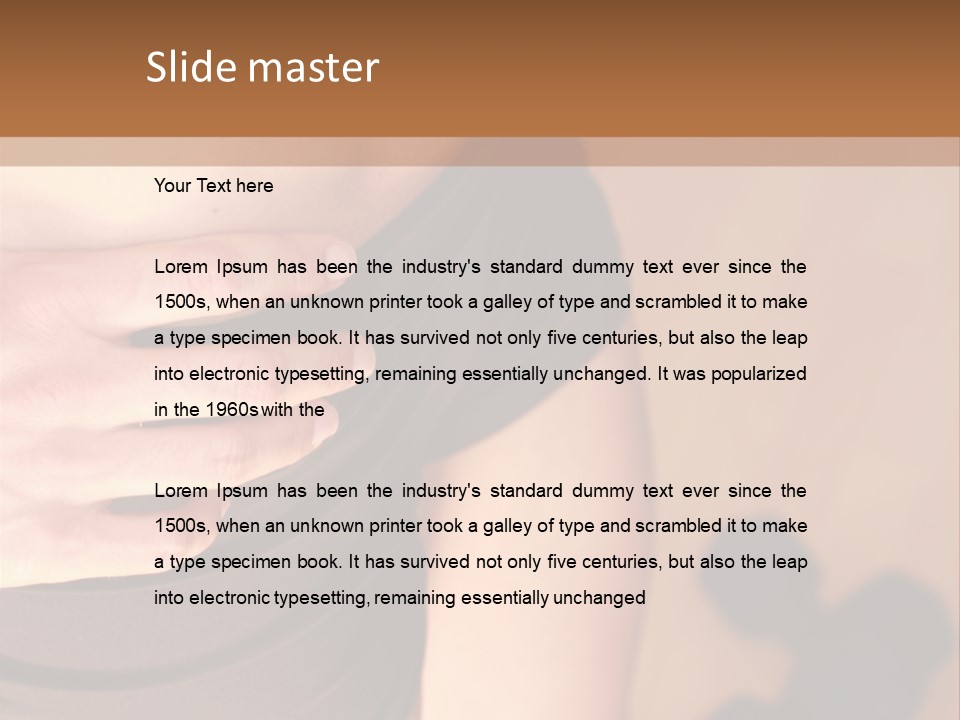 Weights Dumbbells Abs PowerPoint Template