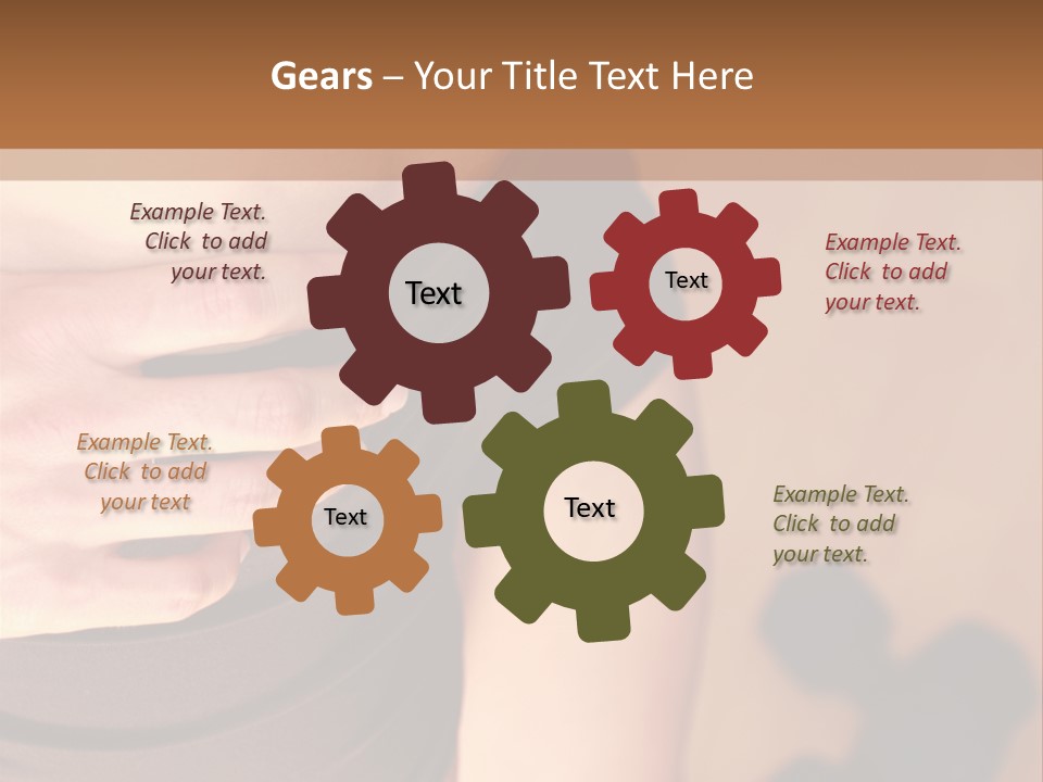 Weights Dumbbells Abs PowerPoint Template
