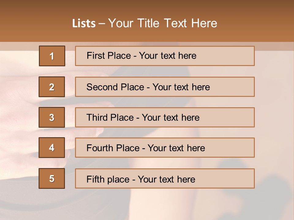 Weights Dumbbells Abs PowerPoint Template