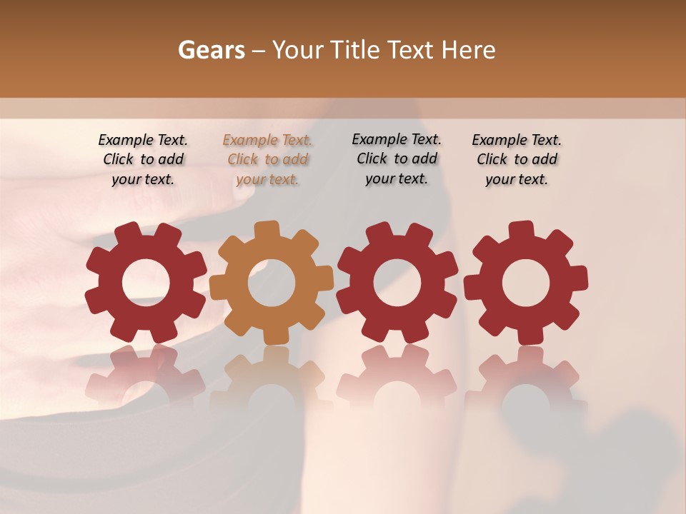 Weights Dumbbells Abs PowerPoint Template