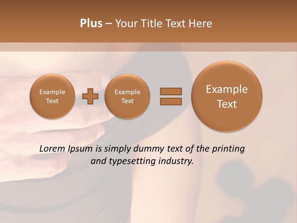 Weights Dumbbells Abs PowerPoint Template