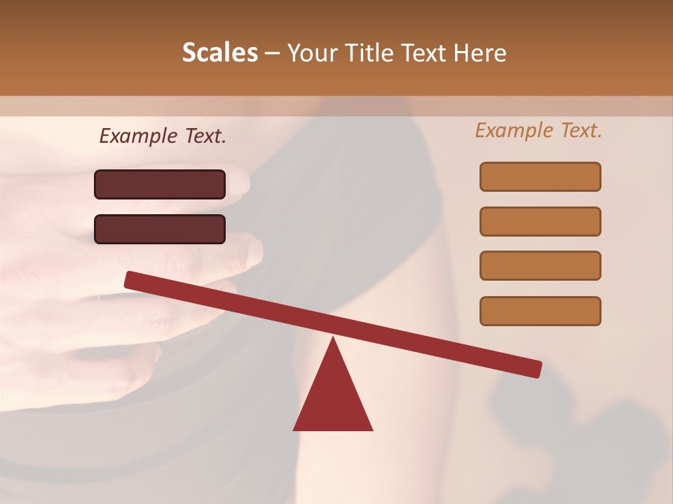 Weights Dumbbells Abs PowerPoint Template