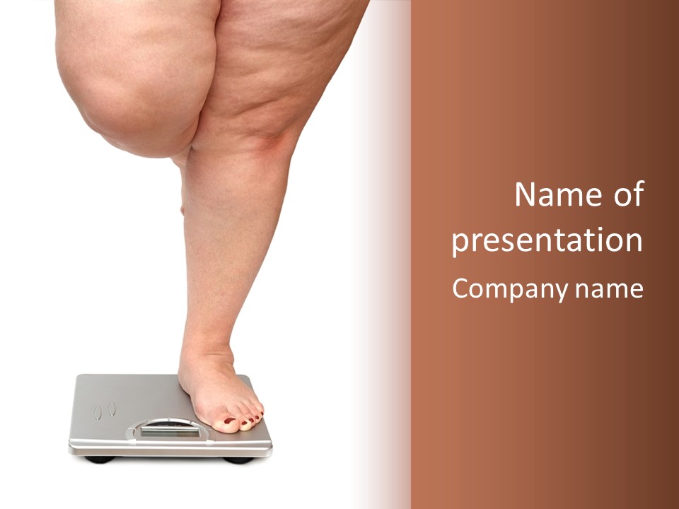 Women People Scale PowerPoint Template