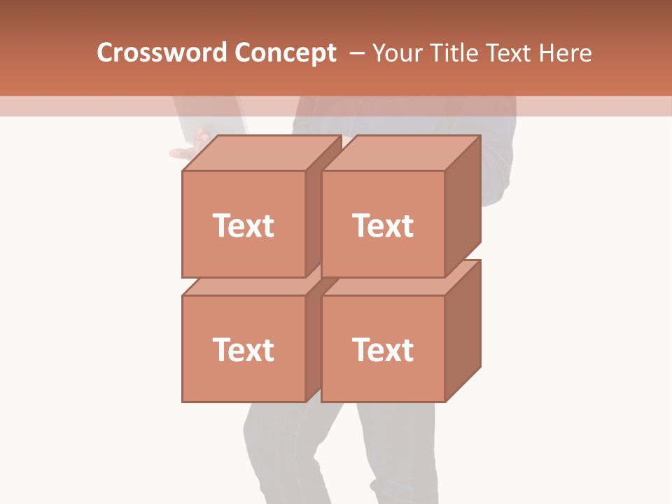 Fulllength Happy Computer PowerPoint Template