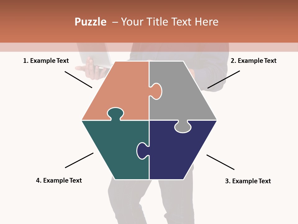 Fulllength Happy Computer PowerPoint Template