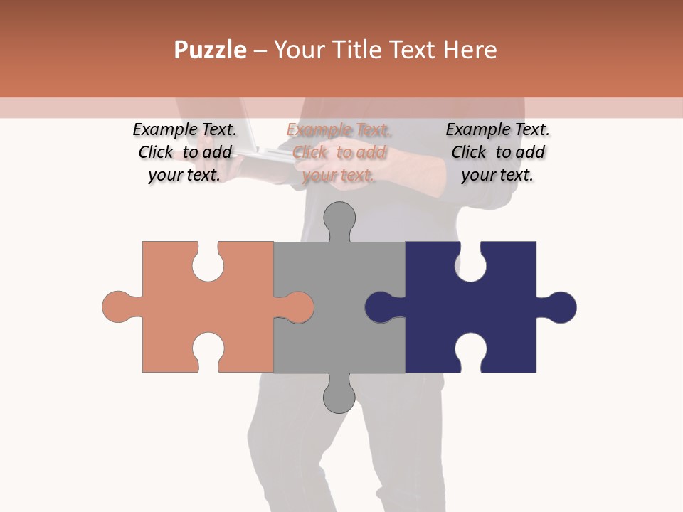 Fulllength Happy Computer PowerPoint Template