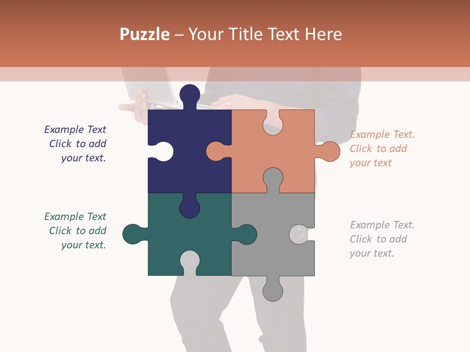 Fulllength Happy Computer PowerPoint Template