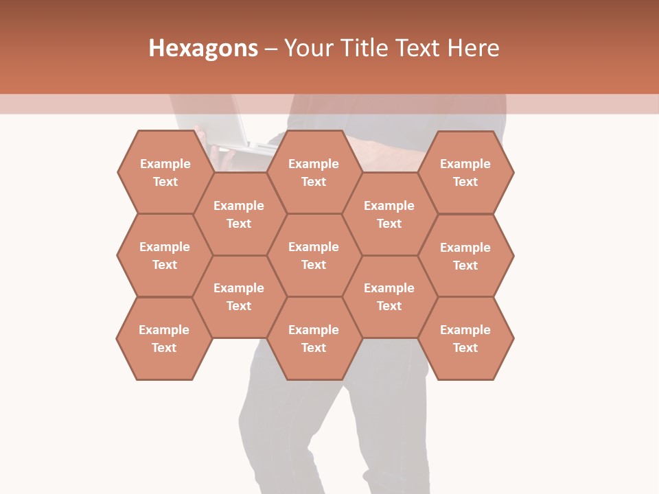 Fulllength Happy Computer PowerPoint Template