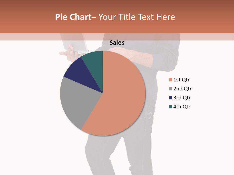 Fulllength Happy Computer PowerPoint Template