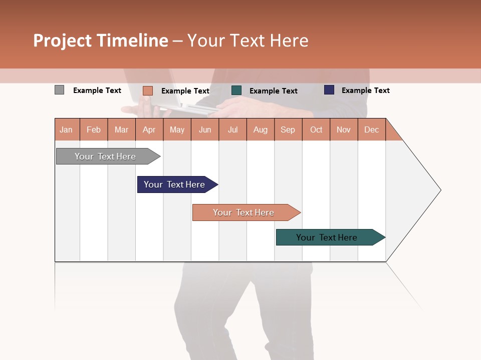 Fulllength Happy Computer PowerPoint Template