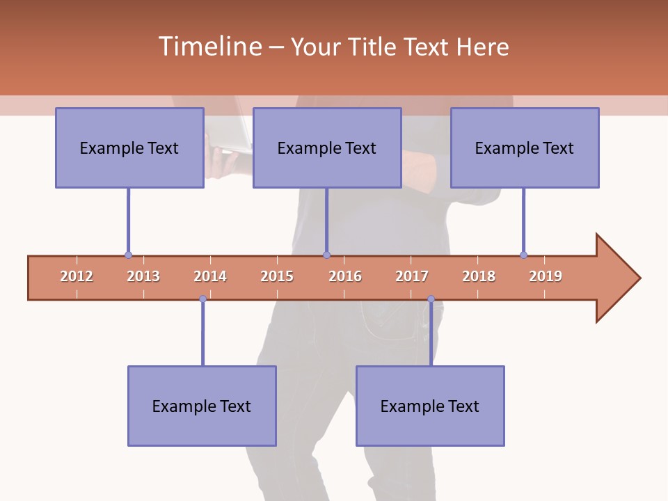 Fulllength Happy Computer PowerPoint Template