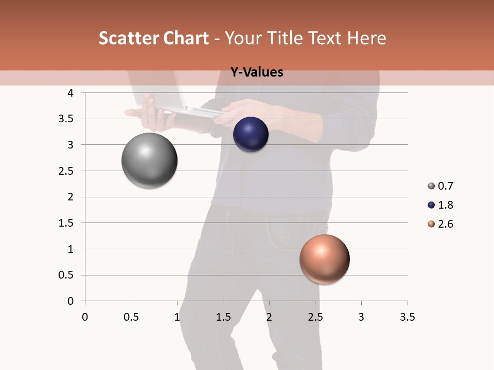 Fulllength Happy Computer PowerPoint Template