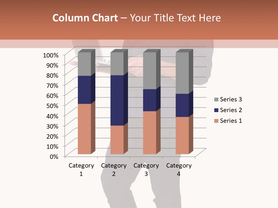 Fulllength Happy Computer PowerPoint Template