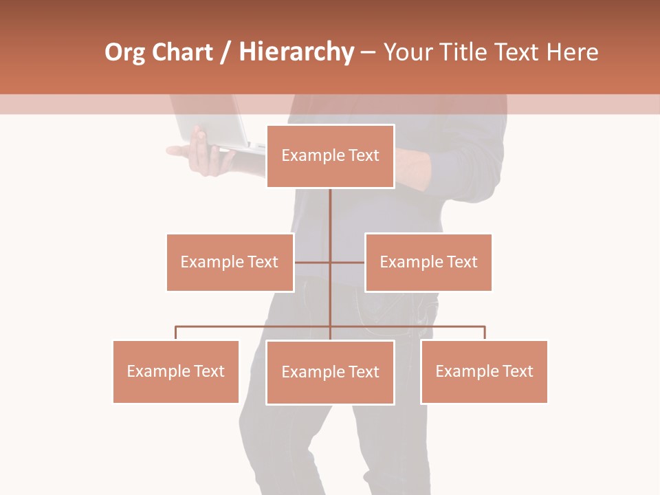 Fulllength Happy Computer PowerPoint Template