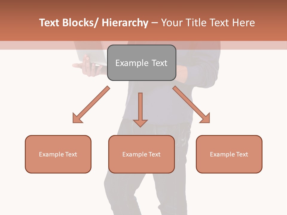 Fulllength Happy Computer PowerPoint Template