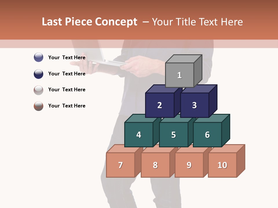 Fulllength Happy Computer PowerPoint Template