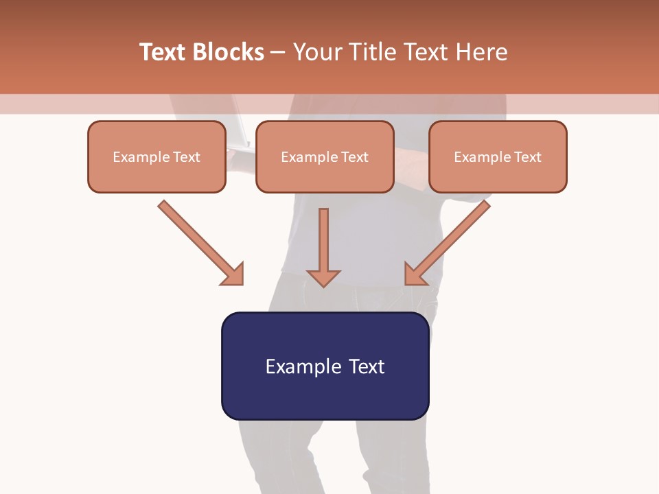 Fulllength Happy Computer PowerPoint Template