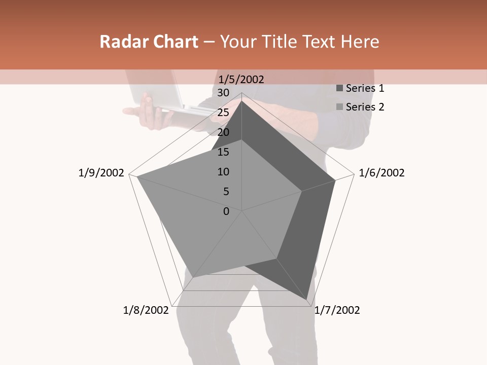 Fulllength Happy Computer PowerPoint Template
