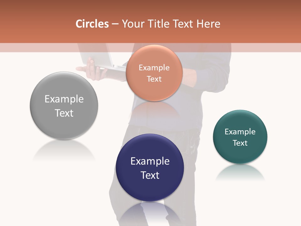 Fulllength Happy Computer PowerPoint Template