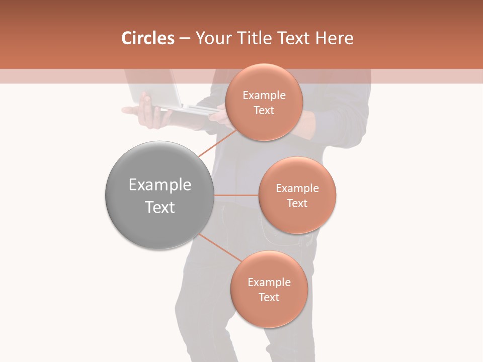 Fulllength Happy Computer PowerPoint Template