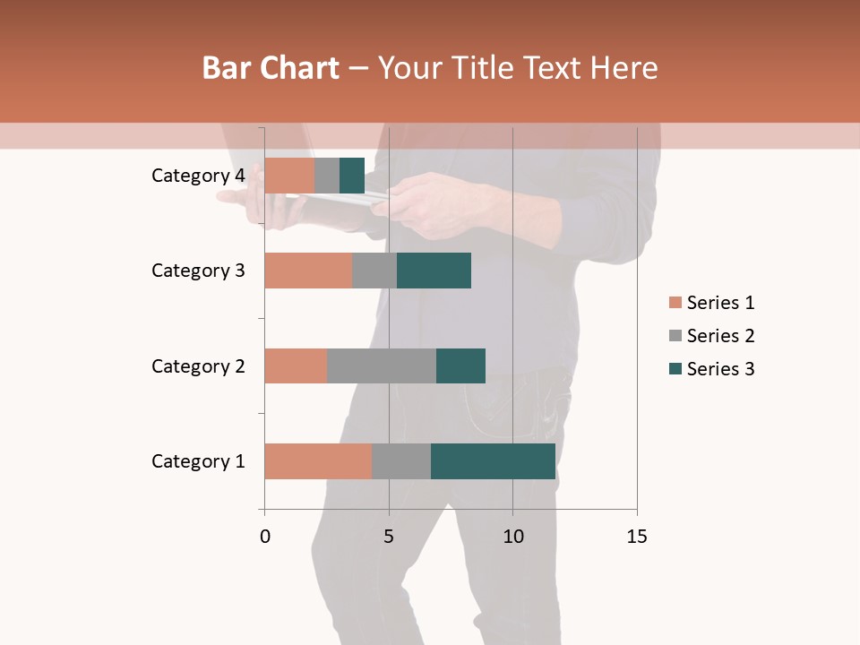 Fulllength Happy Computer PowerPoint Template