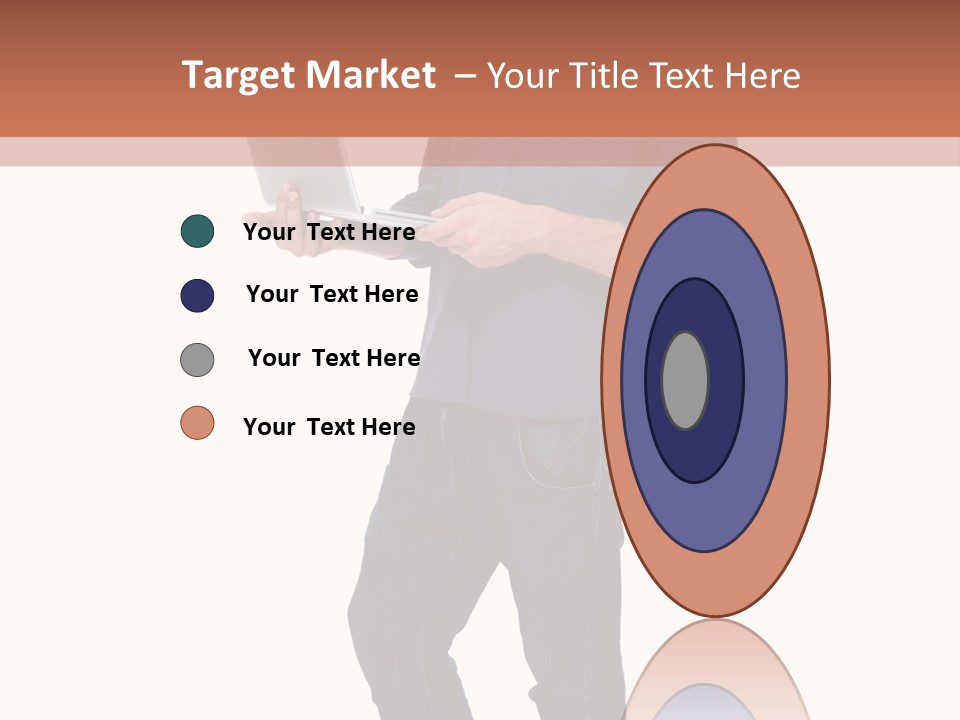 Fulllength Happy Computer PowerPoint Template