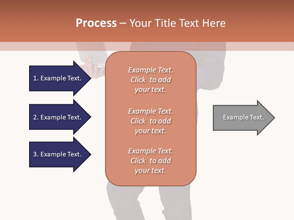 Fulllength Happy Computer PowerPoint Template