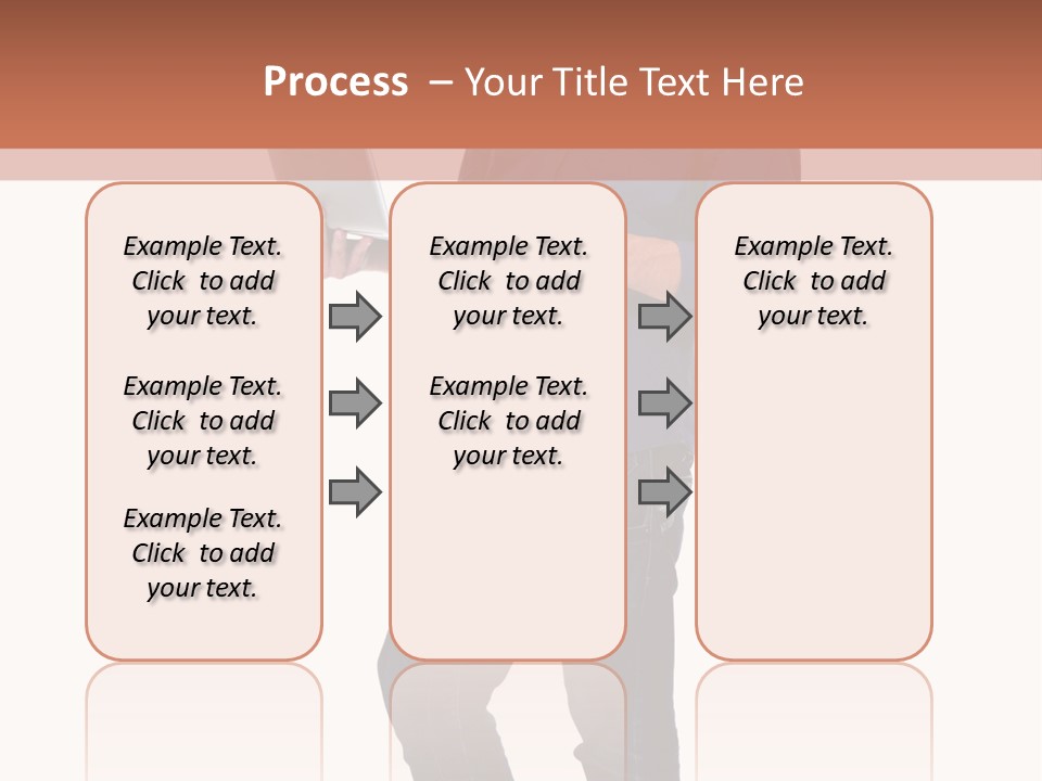 Fulllength Happy Computer PowerPoint Template