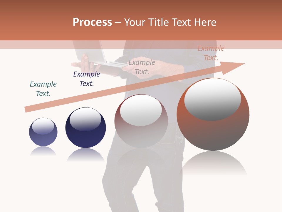 Fulllength Happy Computer PowerPoint Template