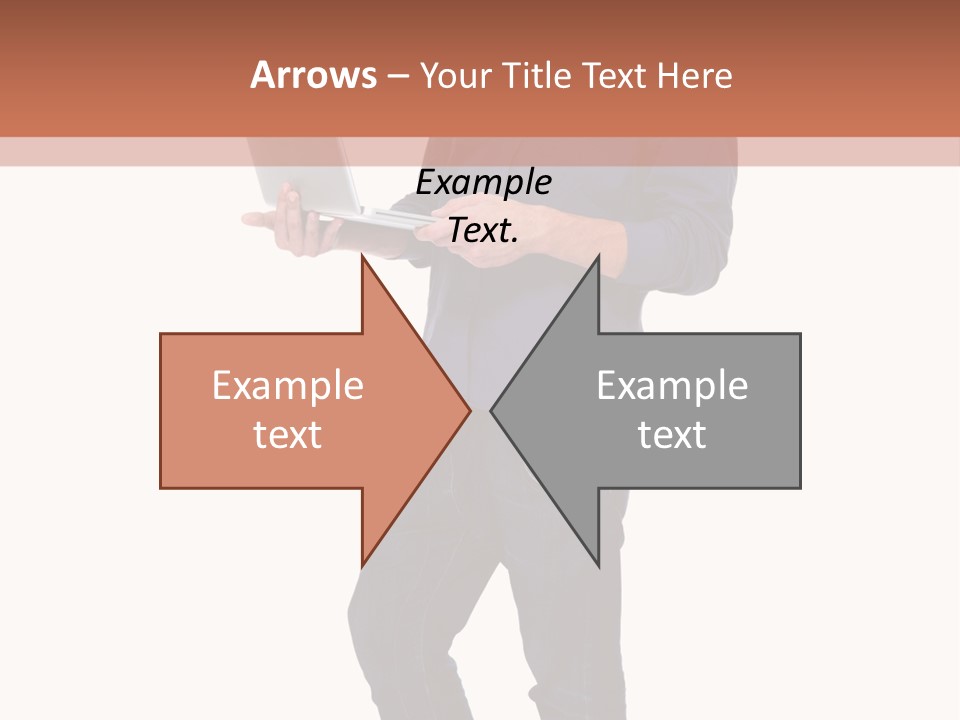 Fulllength Happy Computer PowerPoint Template