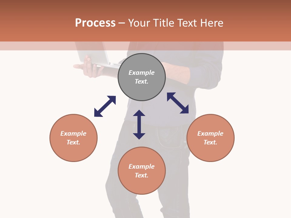 Fulllength Happy Computer PowerPoint Template