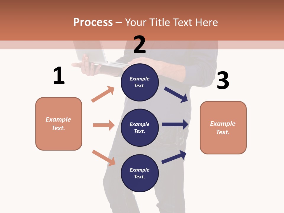 Fulllength Happy Computer PowerPoint Template