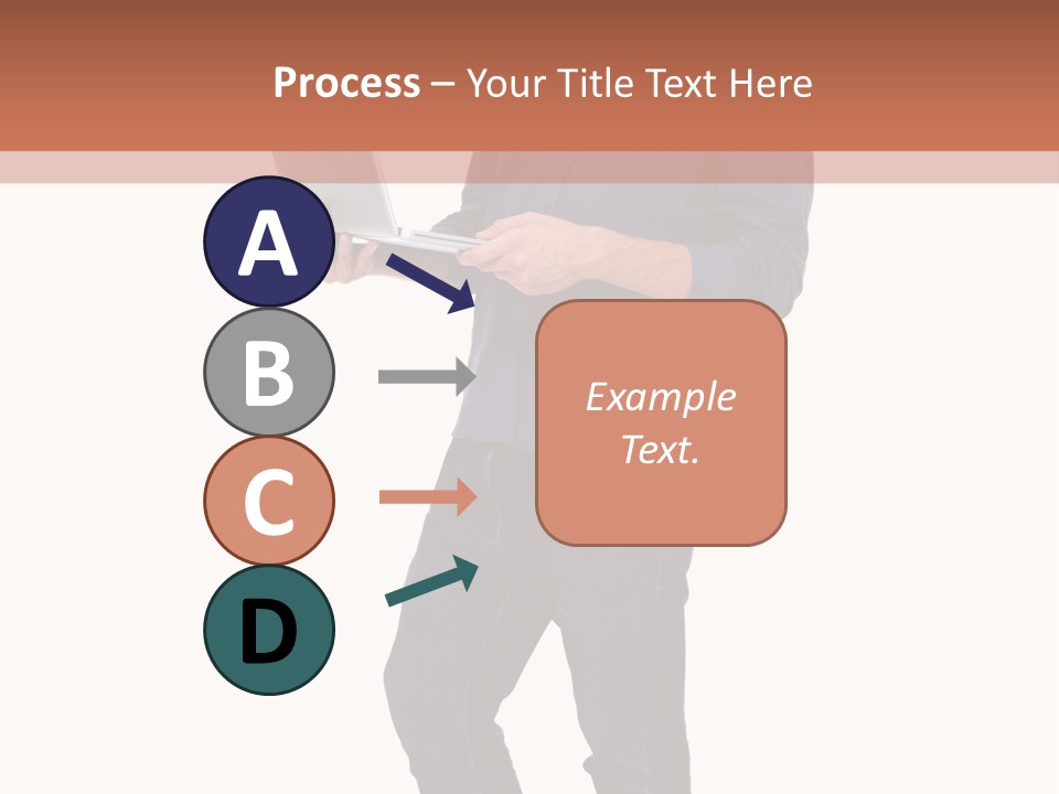 Fulllength Happy Computer PowerPoint Template