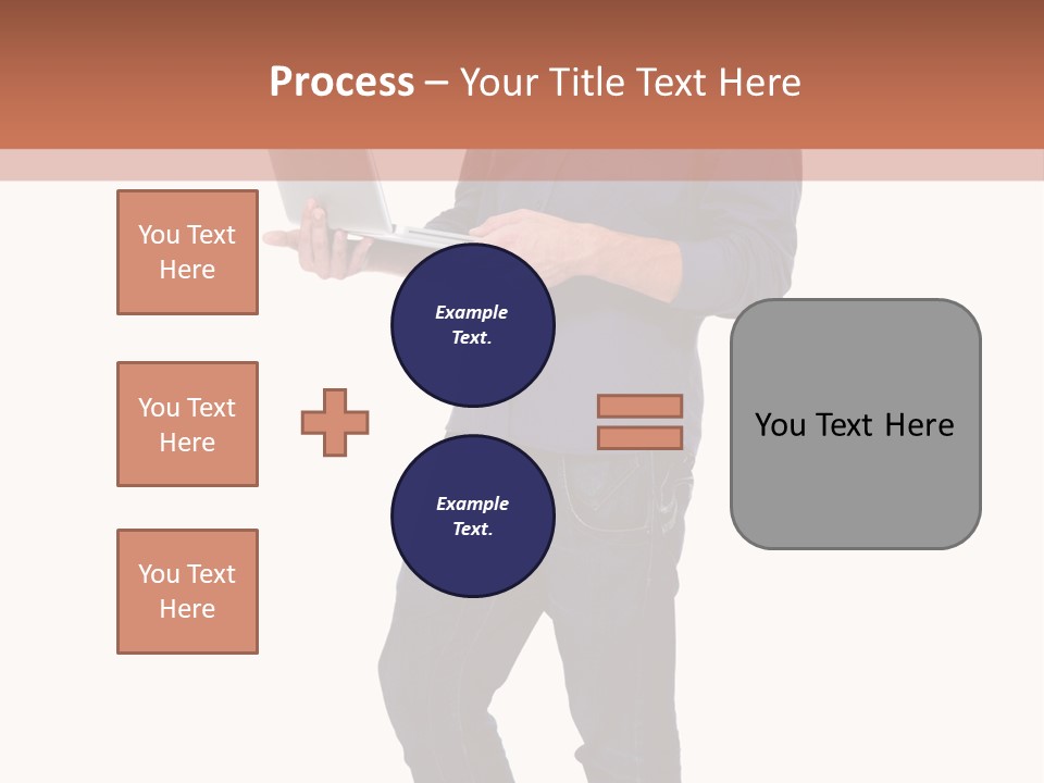 Fulllength Happy Computer PowerPoint Template