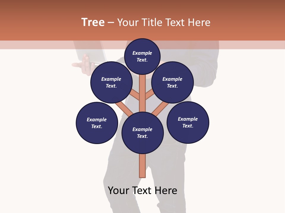 Fulllength Happy Computer PowerPoint Template