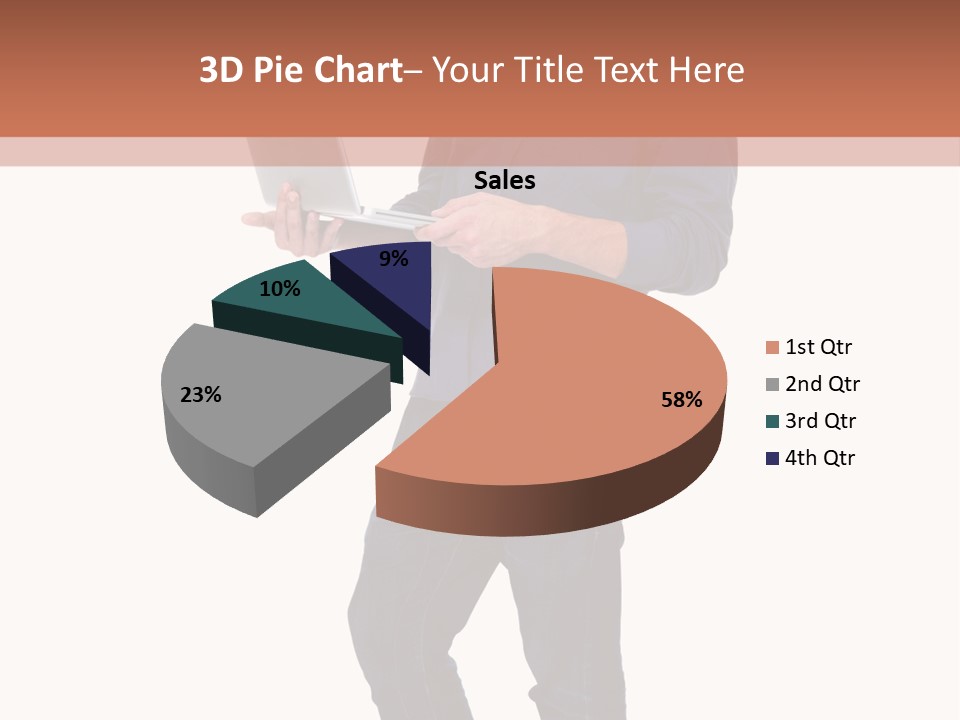 Fulllength Happy Computer PowerPoint Template