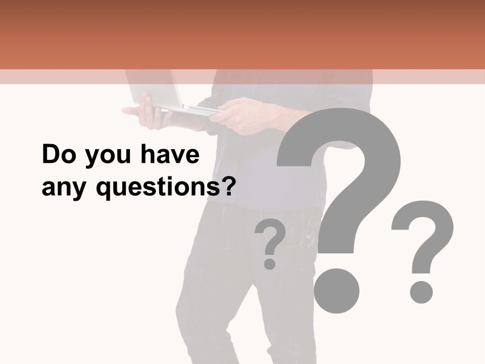 Fulllength Happy Computer PowerPoint Template