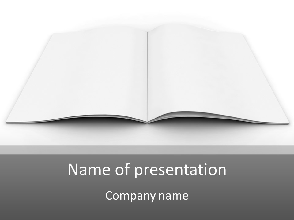 Leaflet Object Brochure PowerPoint Template