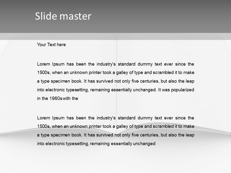 Leaflet Object Brochure PowerPoint Template